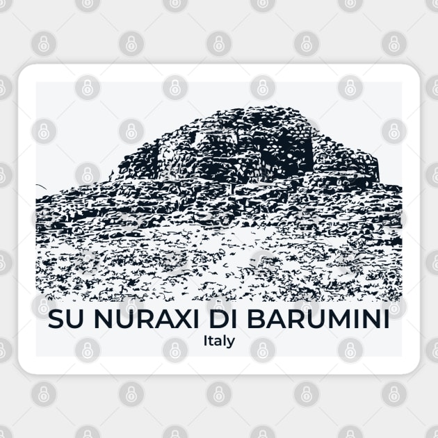 Su Nuraxi di Barumini - Italy Magnet by Lakeric